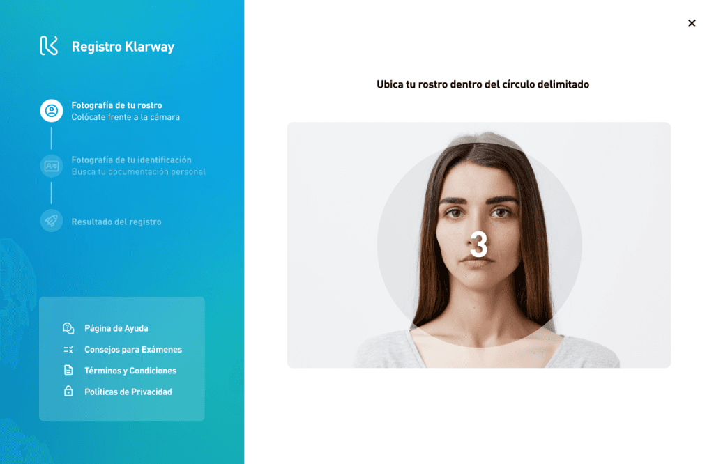 Fotografía de rostro capturada correctamente
