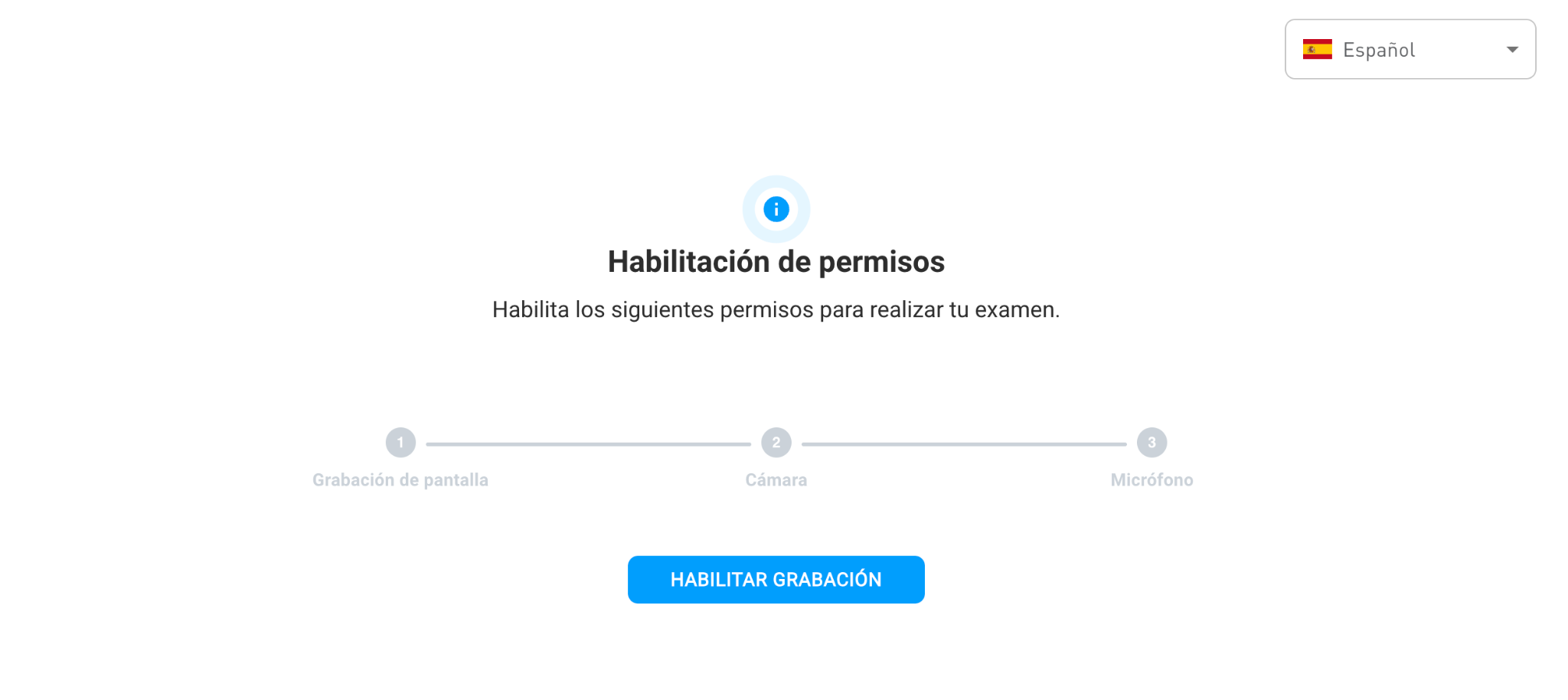 Pantalla de solicitud de permisos de Klarway