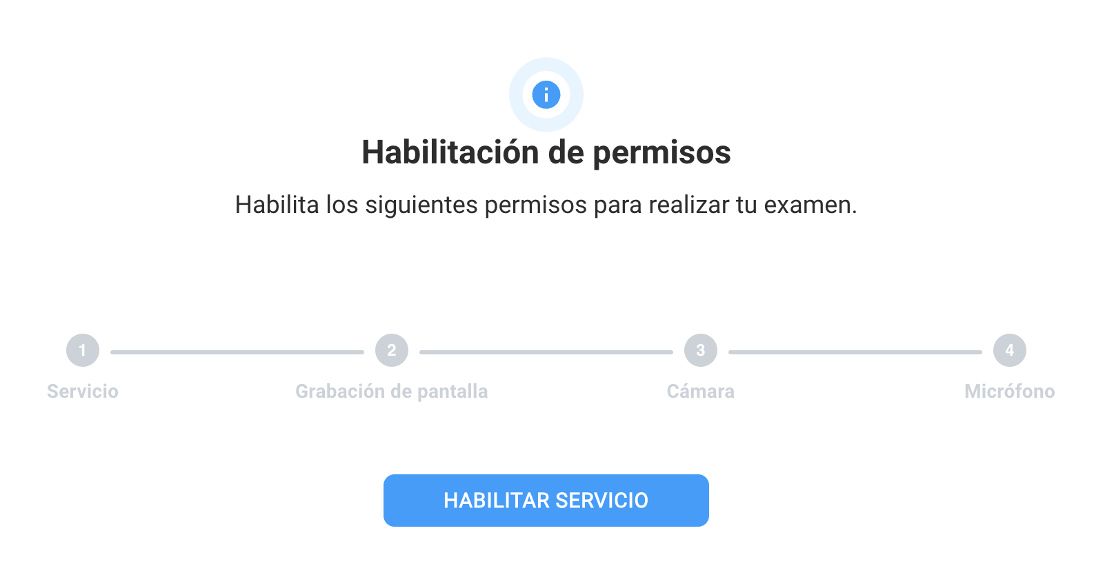 Modal de habilitação de permissões do Klarway SafeGuard Service