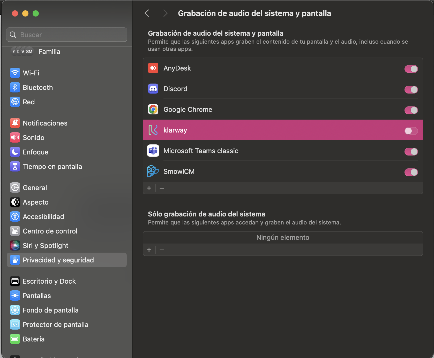 Grabación de pantalla paso 2